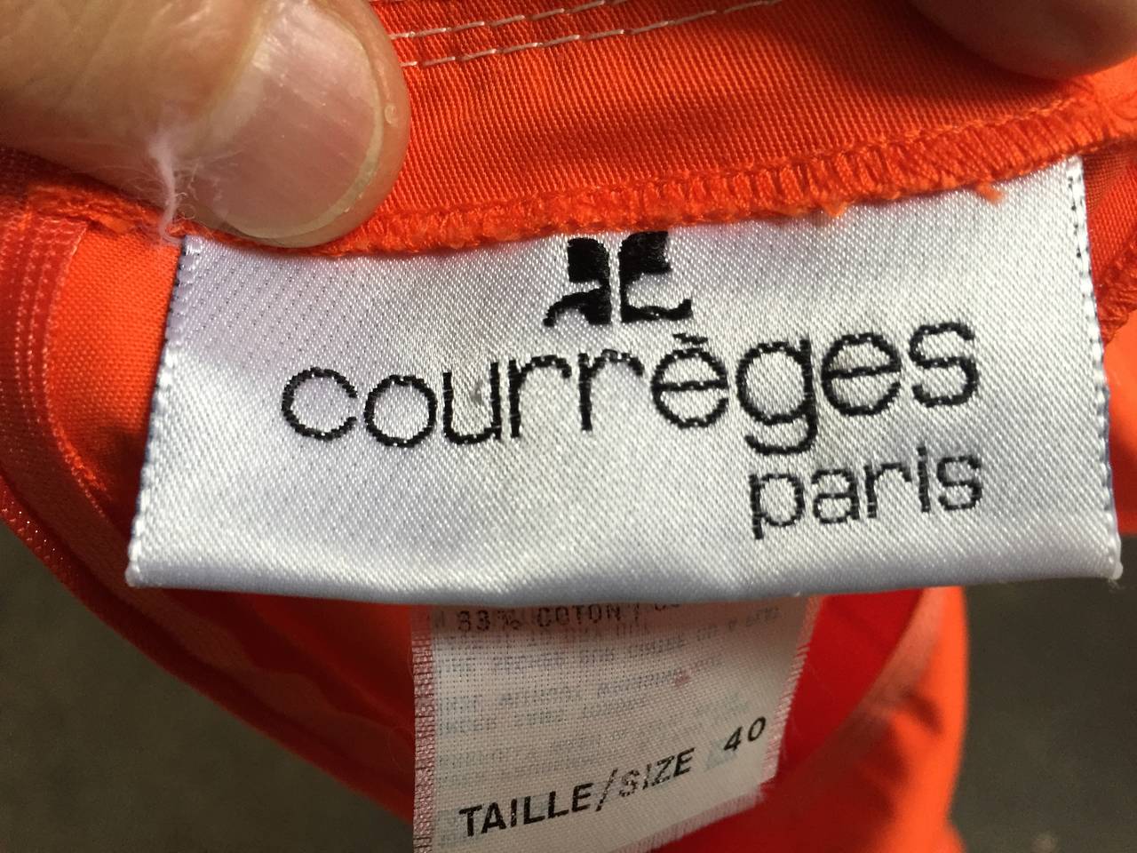 Courreges Paris Dress With Pockets Size 8, 1980s For Sale 4