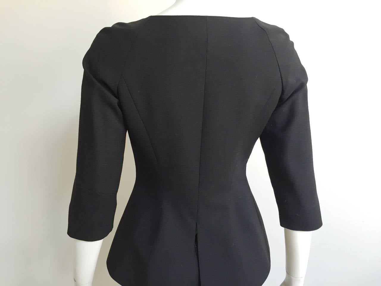 Lolita Lempicka Paris 80s black skirt suit size 4. 4