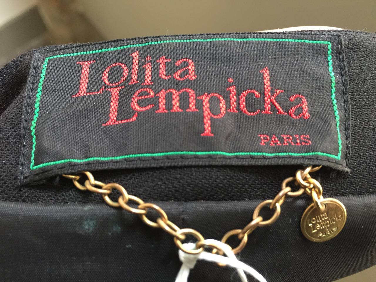 Lolita Lempicka Paris 80s black skirt suit size 4. 5