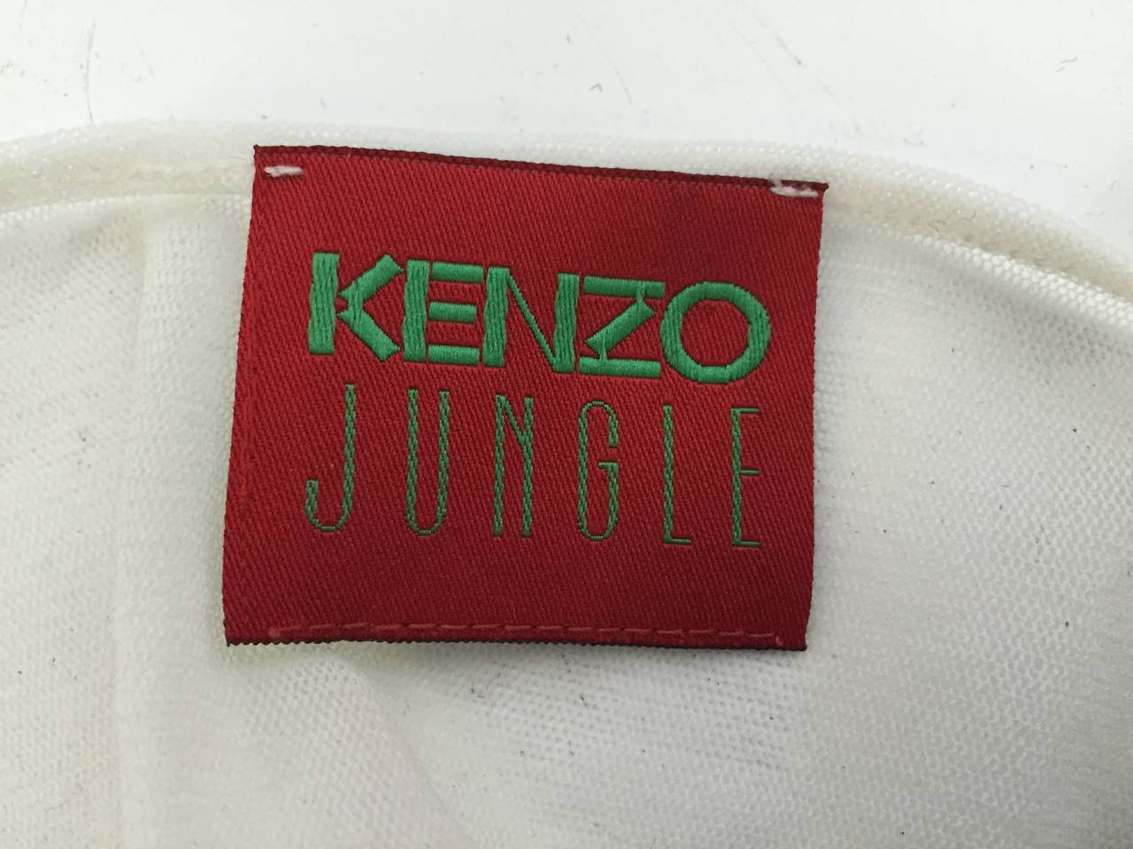 Kenzo Jungle Asian Sheer Long Sleeve Top Size Small. For Sale 2