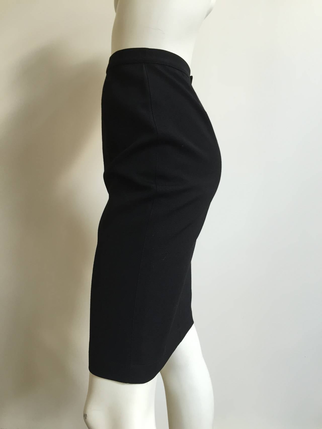 Thierry Mugler 80s flame cut out pencil skirt size 4. 1