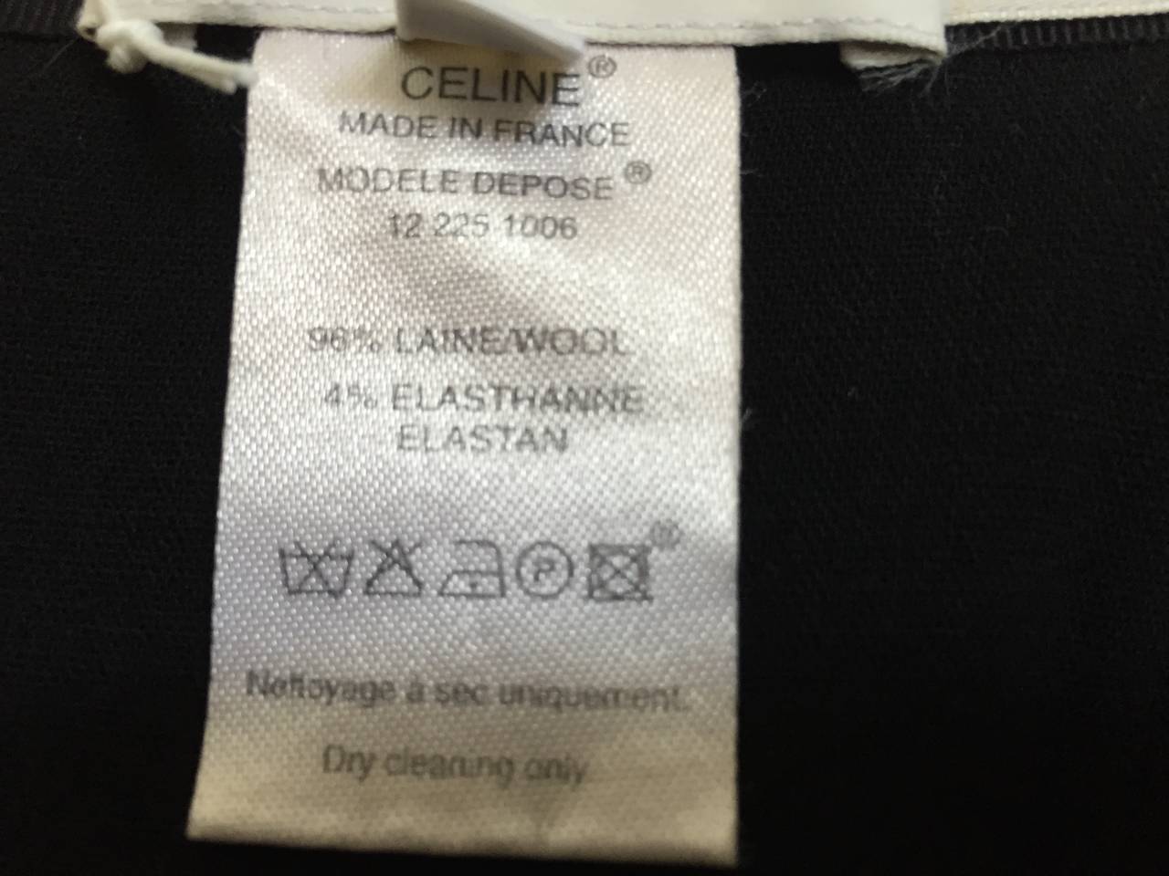 Celine black wool skirt size 4/6. 5