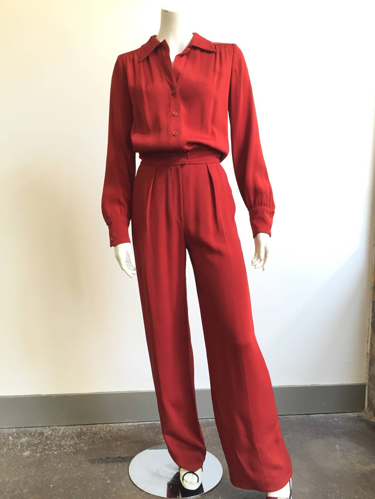 Anne Klein for I.Magnin 80s jumpsuit with pockets size 4. 4