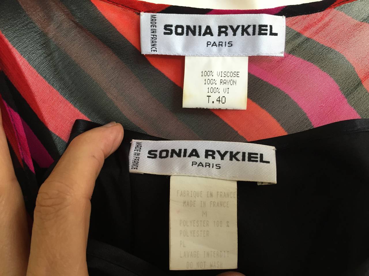 Sonia Rykiel  Striped Dress Size 4 / 6. For Sale 3