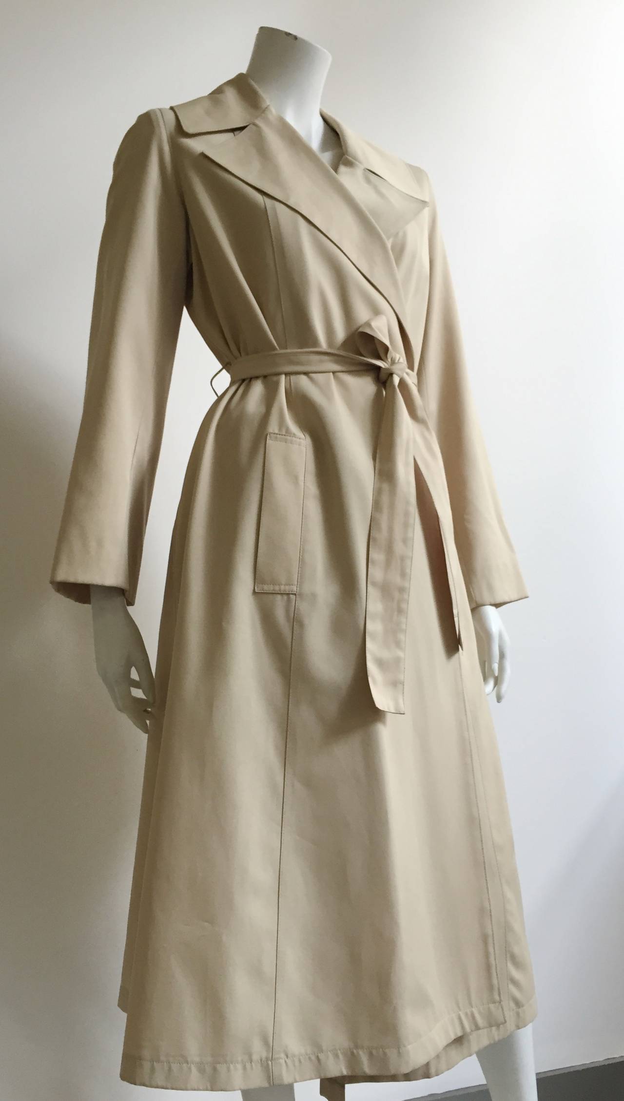 Halston 70s Trench Coat Size 10. at 1stDibs | 1970s trench coat, 70's ...