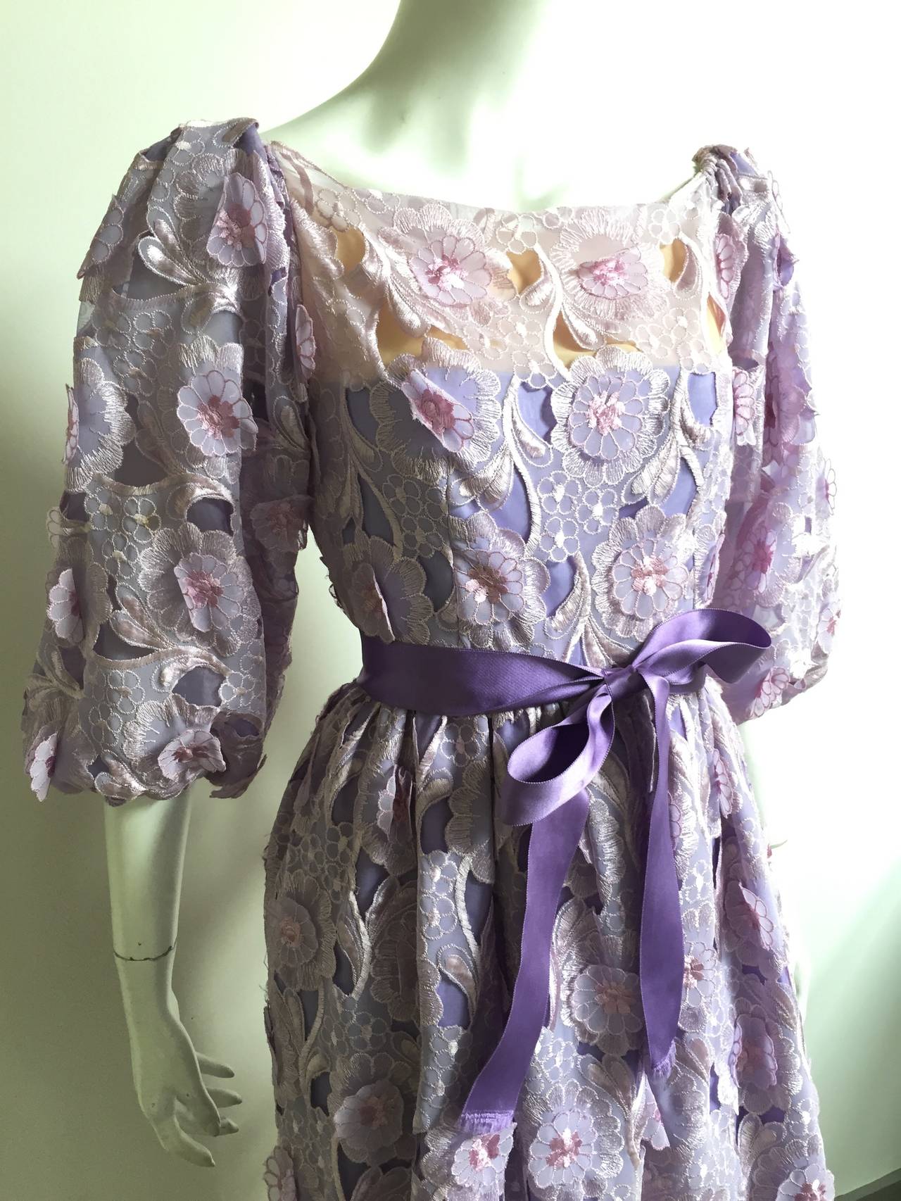 Women's Richilene 80s Silk Dress Size 4.