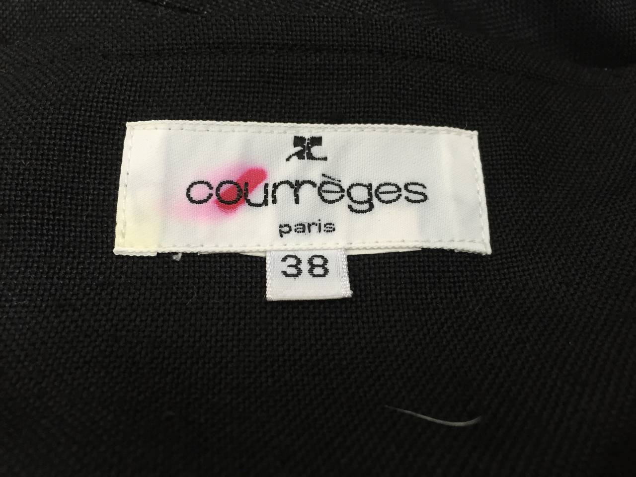 Courreges 80s Linen Sequin Evening Dress Size 8. For Sale 4