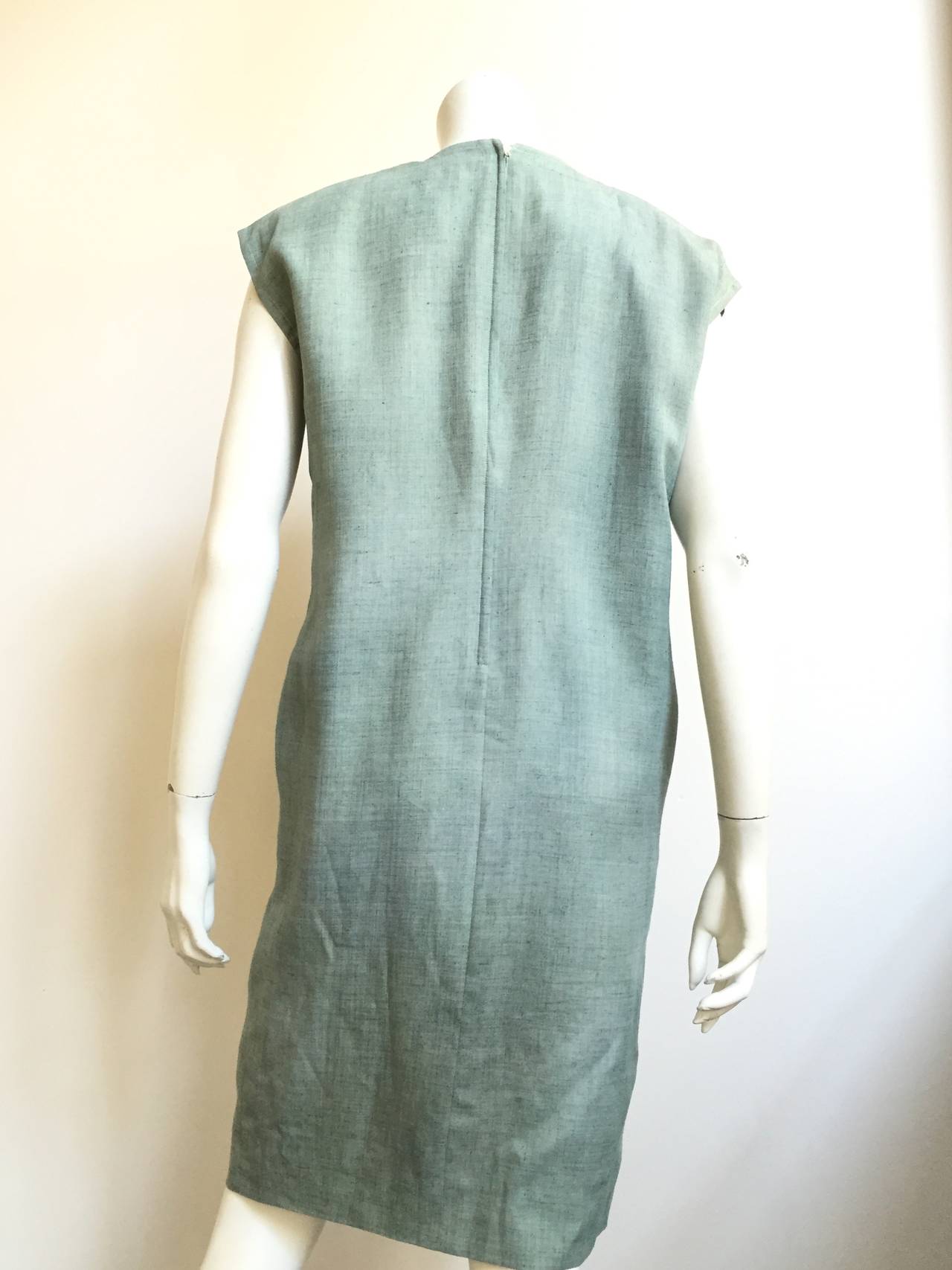 Guy Laroche 70s Dress With Pockets Size 10. For Sale 1