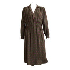 Bill Blass Silk Dress With pockets Size 8.