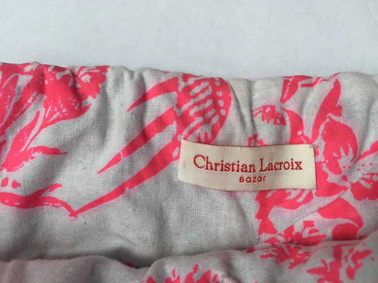 Christian Lacroix 80s cotton casual handbag. 4