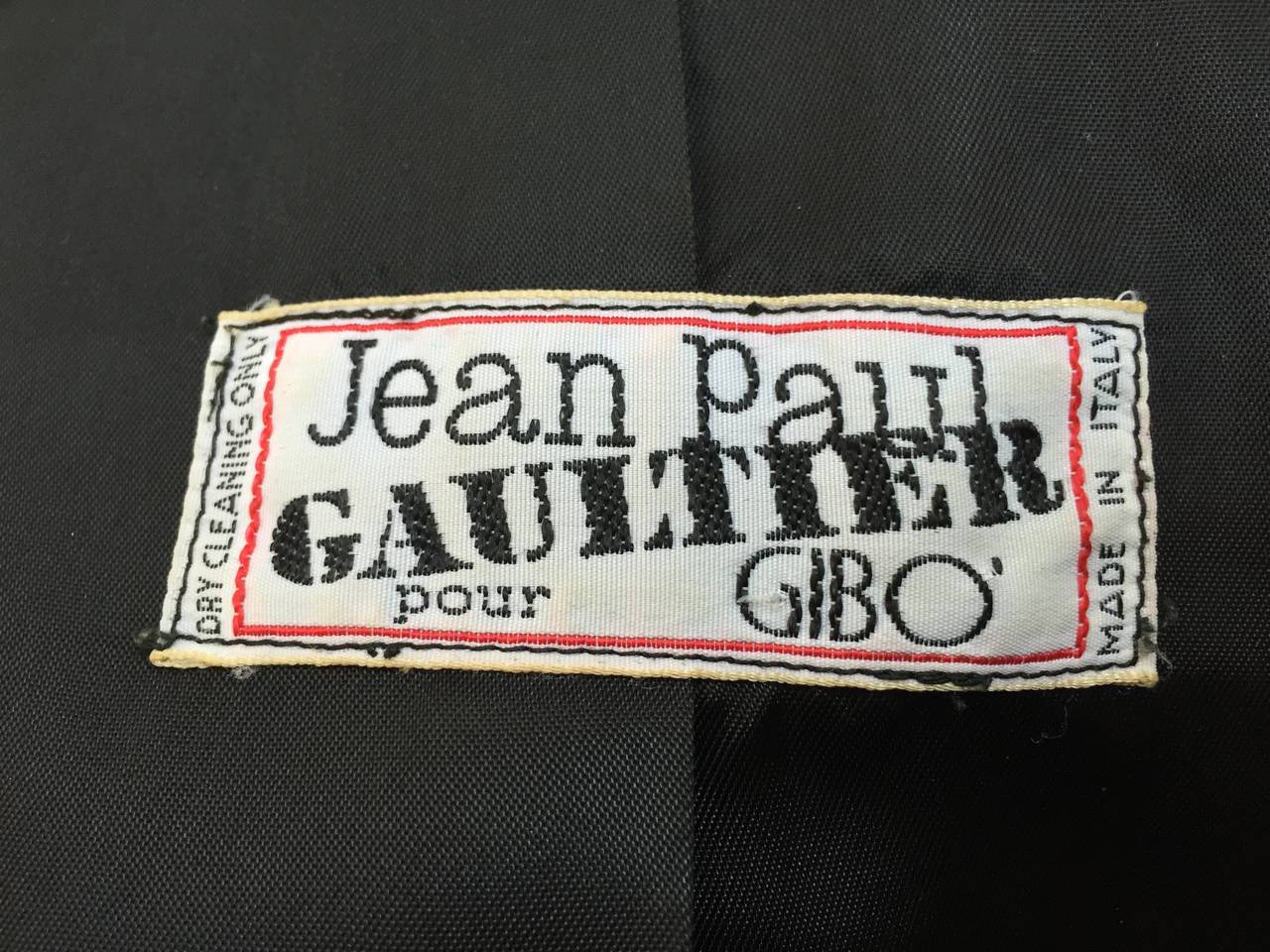Jean Paul Gaultier 80s black wool coat size medium. 5