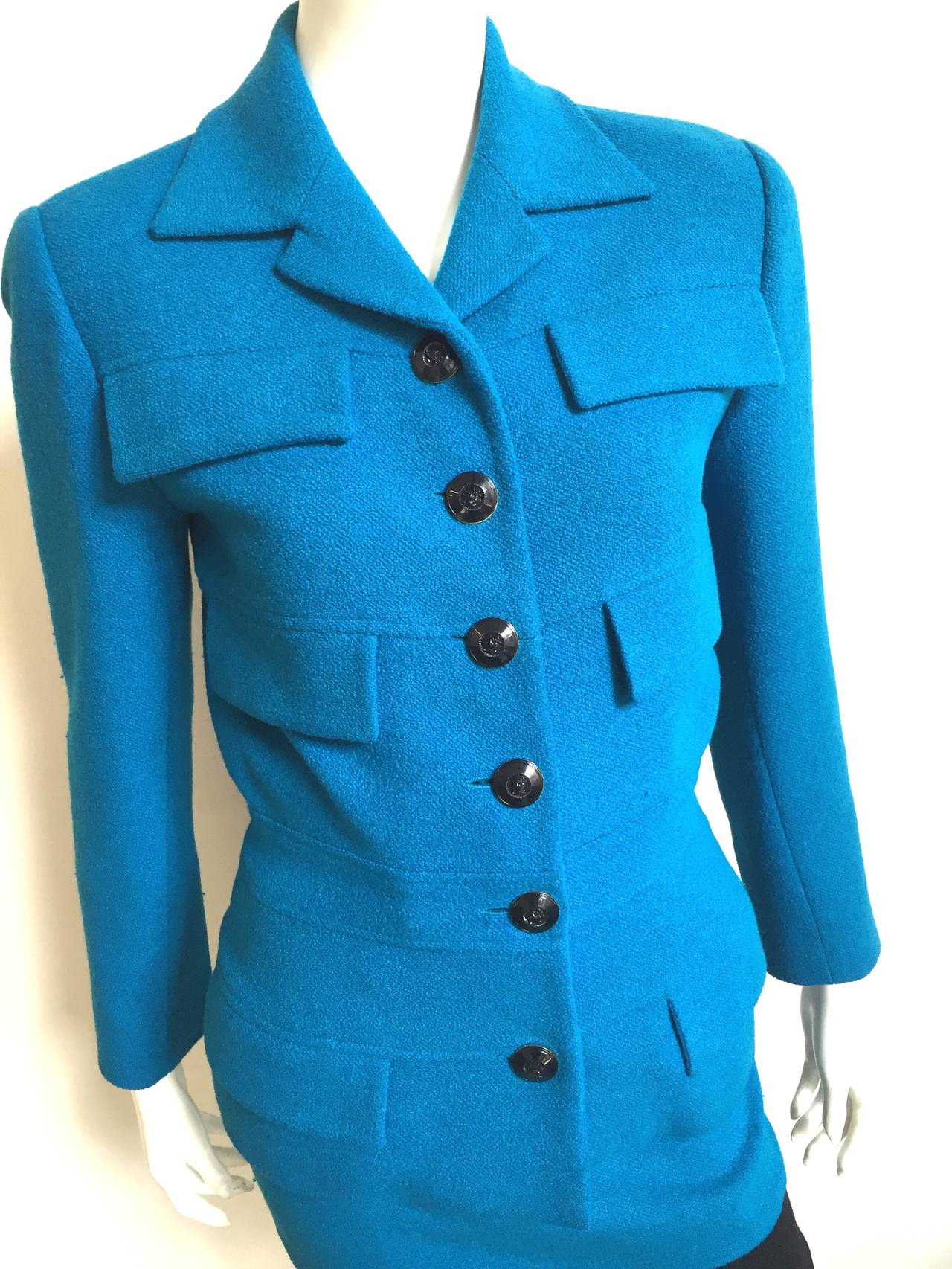 Karl Lagerfeld 80s Wool Skirt Suit Size 4.