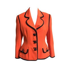 Moschino Couture 80s Wool Jacket Size 8. 12