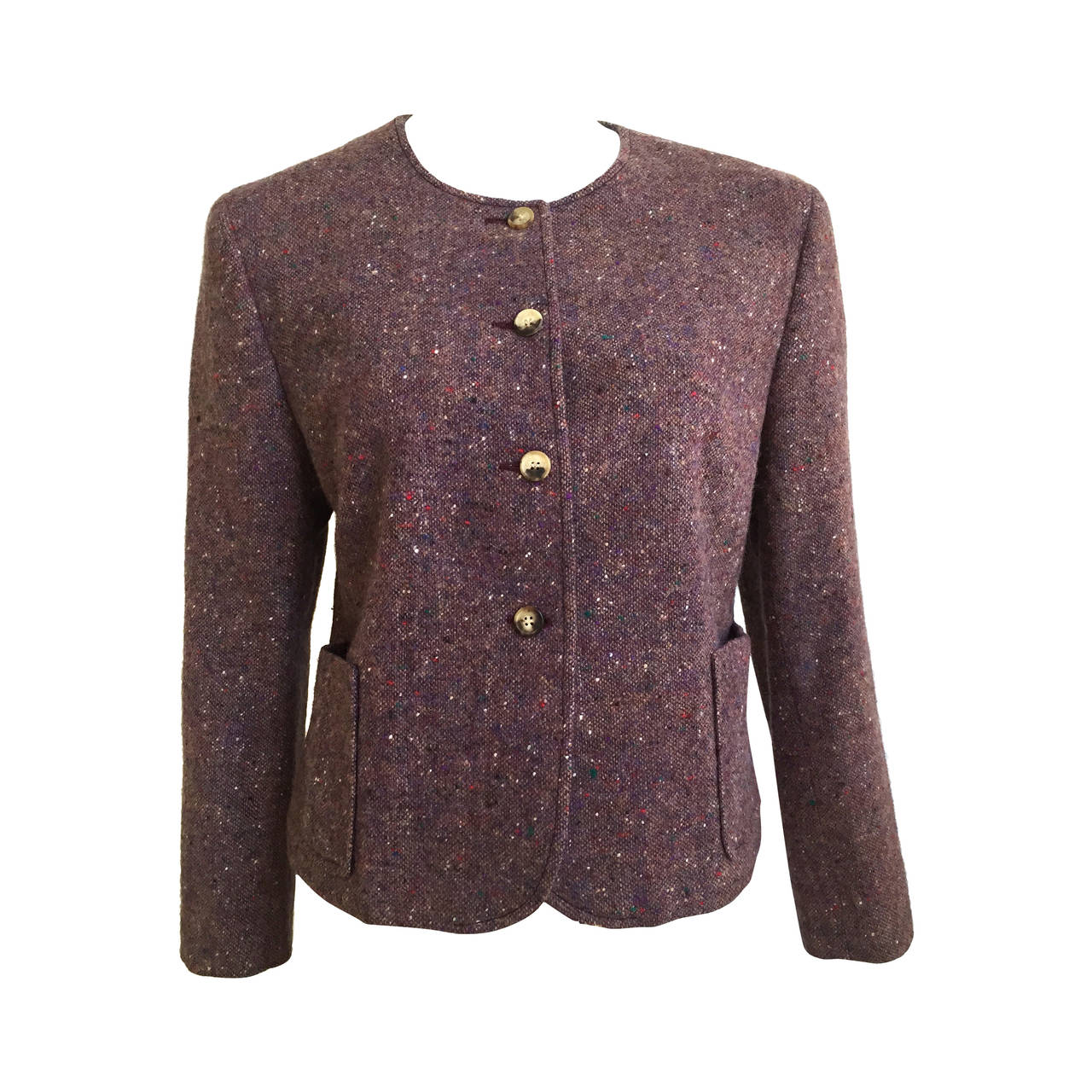 Celine 1960s Wool Jacket Size 8. For Sale
