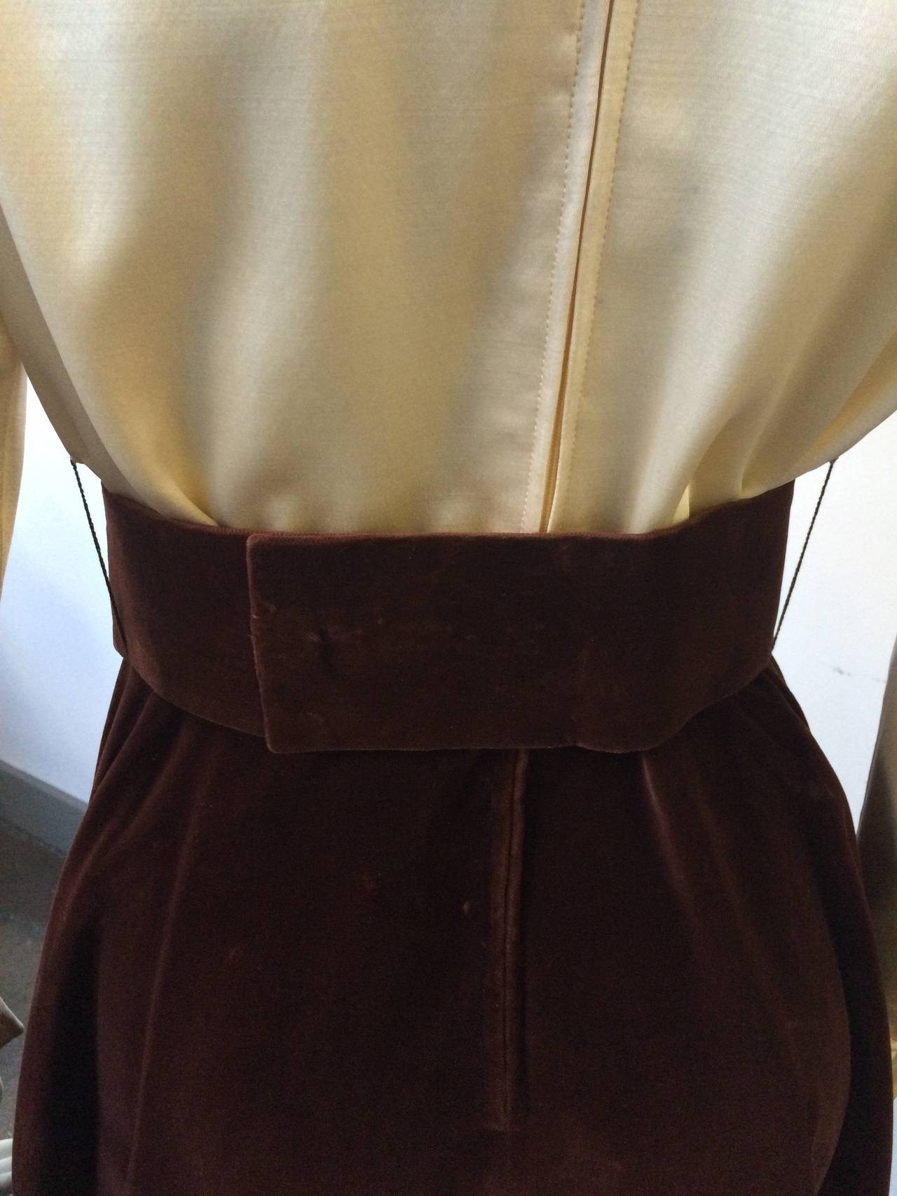  Teal Traina 60s velvet dress jacket & belt size 4/6 . For Sale 4