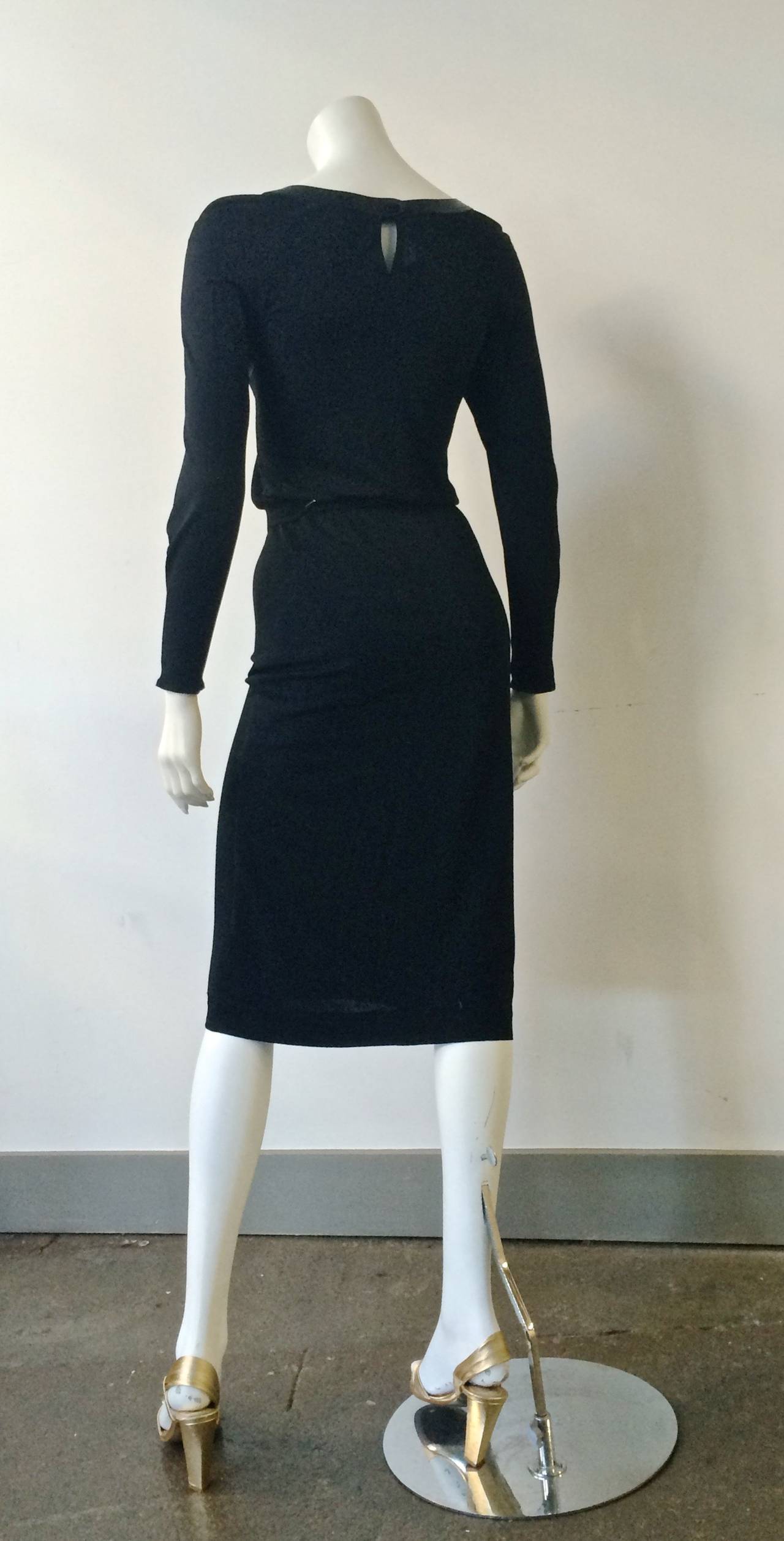 Jean Muir for Neiman Marcus Black Dress with Belt  2