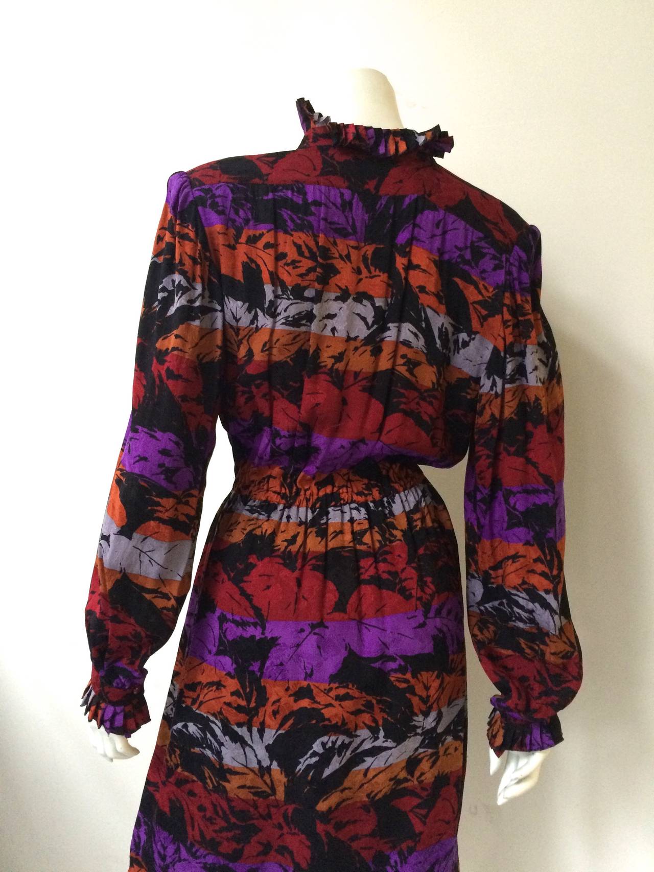 Nina Ricci Boutique Paris 70s silk dress size 4/6. 3