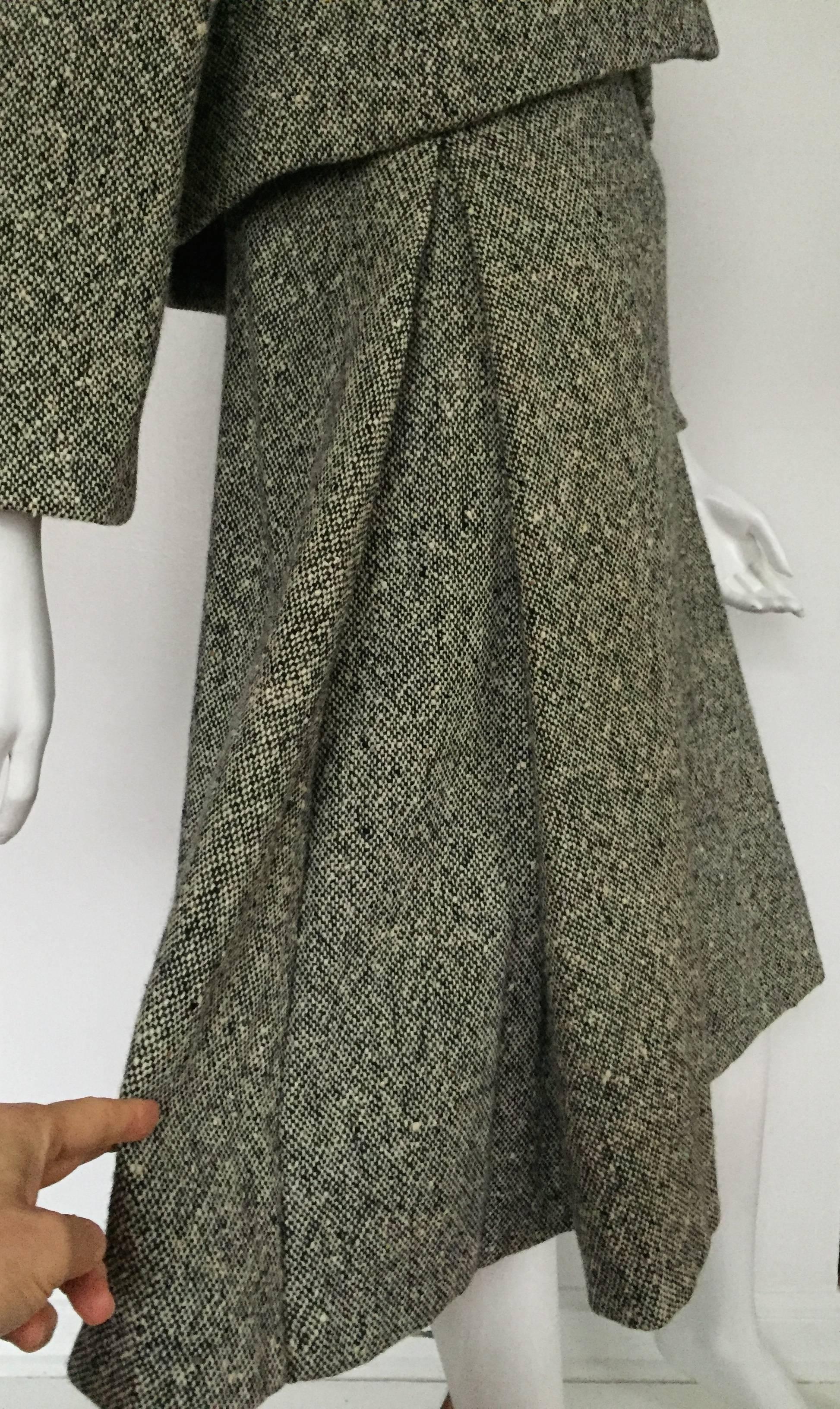 Women's Gustave Tassell 1965 wool dress with jacket size 12 / 14.  For Sale