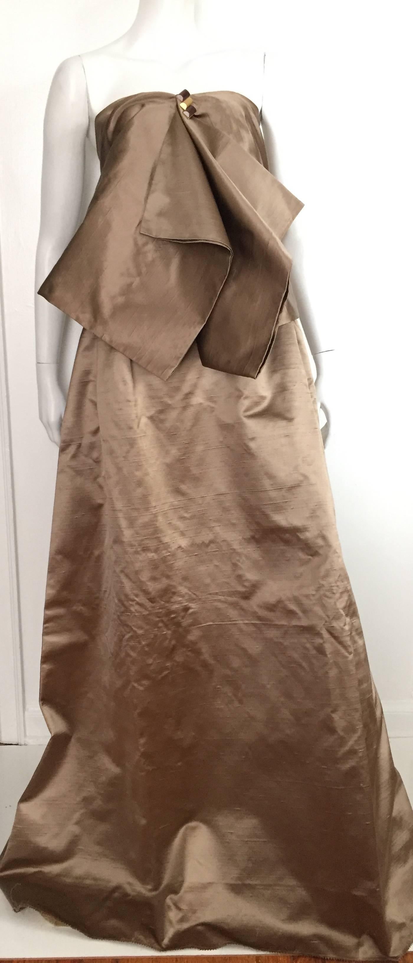 Norman Norell 1957 silk evening skirt & shawl size 8.  For Sale 1