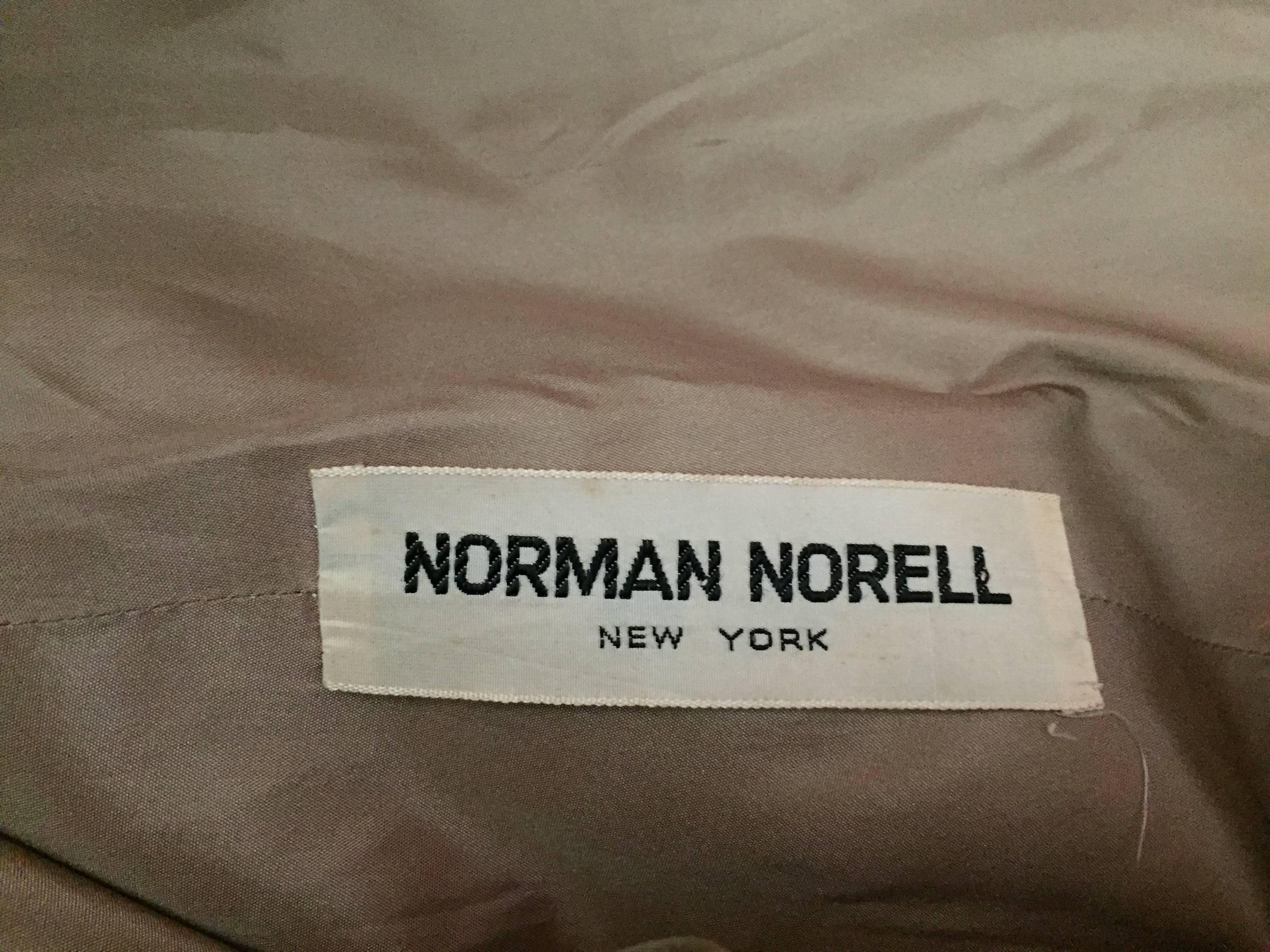 Norman Norell 1957 silk evening skirt & shawl size 8.  For Sale 5