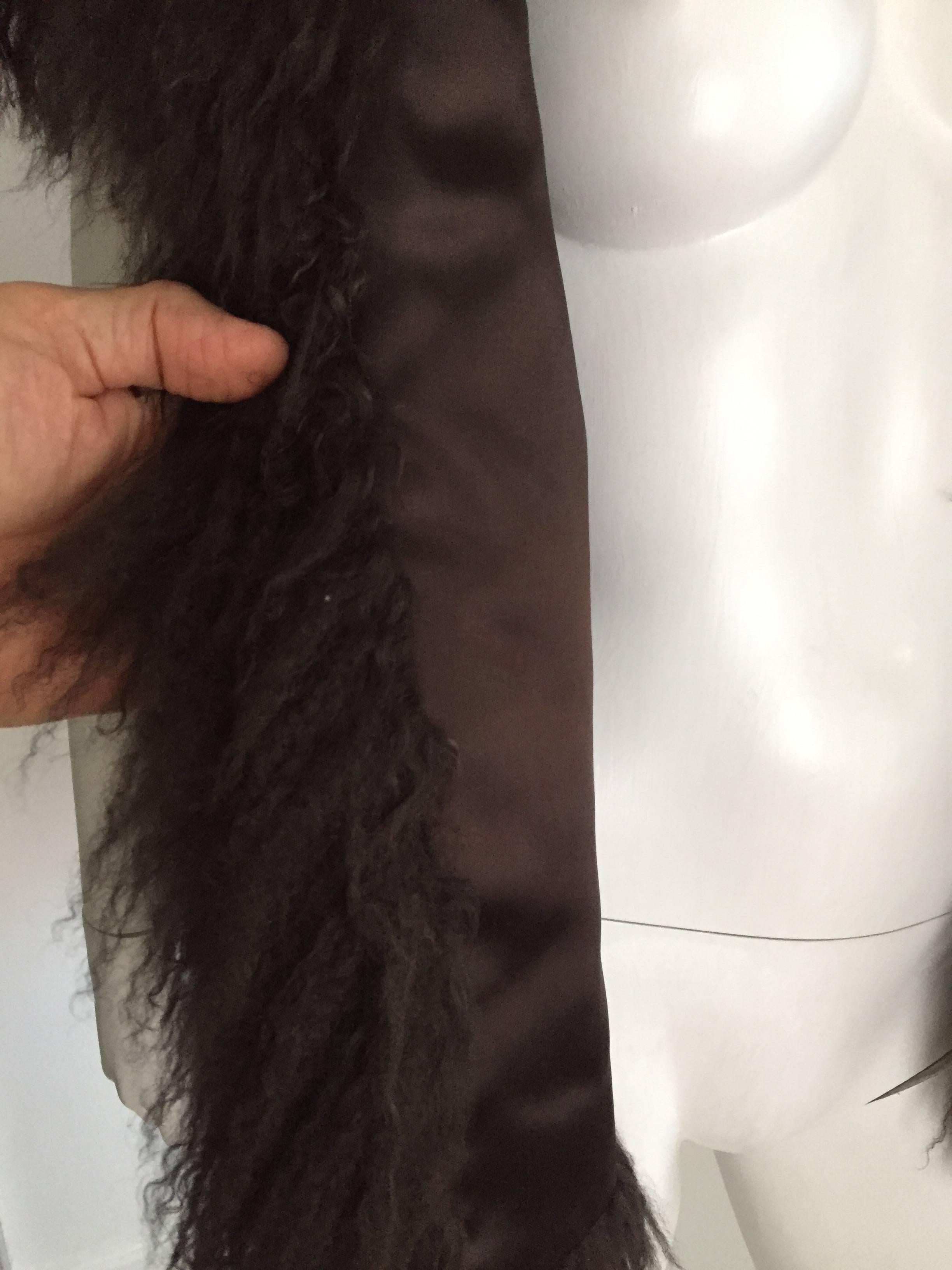 Sonia Rykiel Mongolian Fur Vest Size 6 / 8.  2