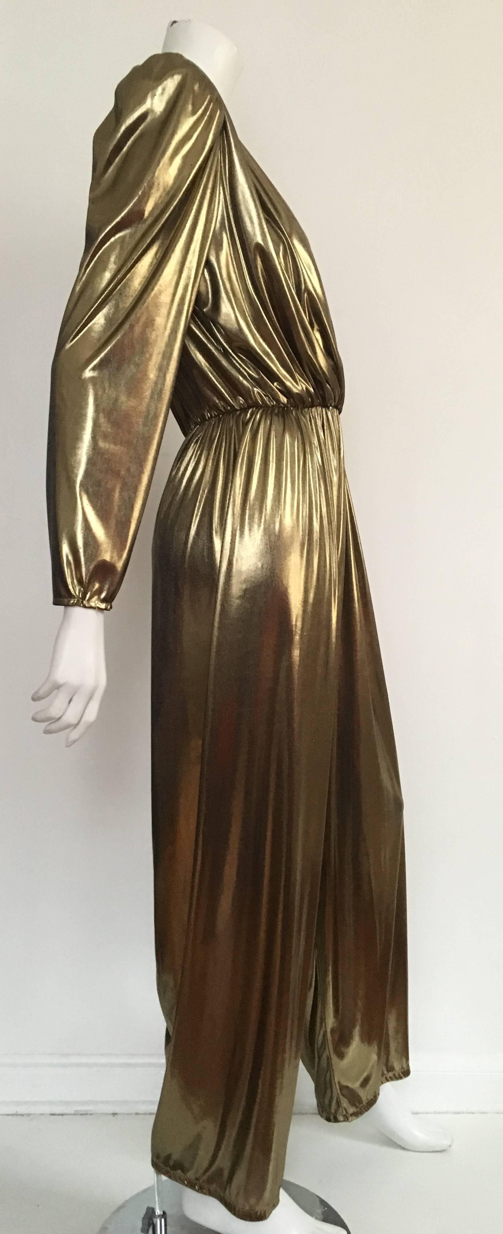 80s gold jumpsuit