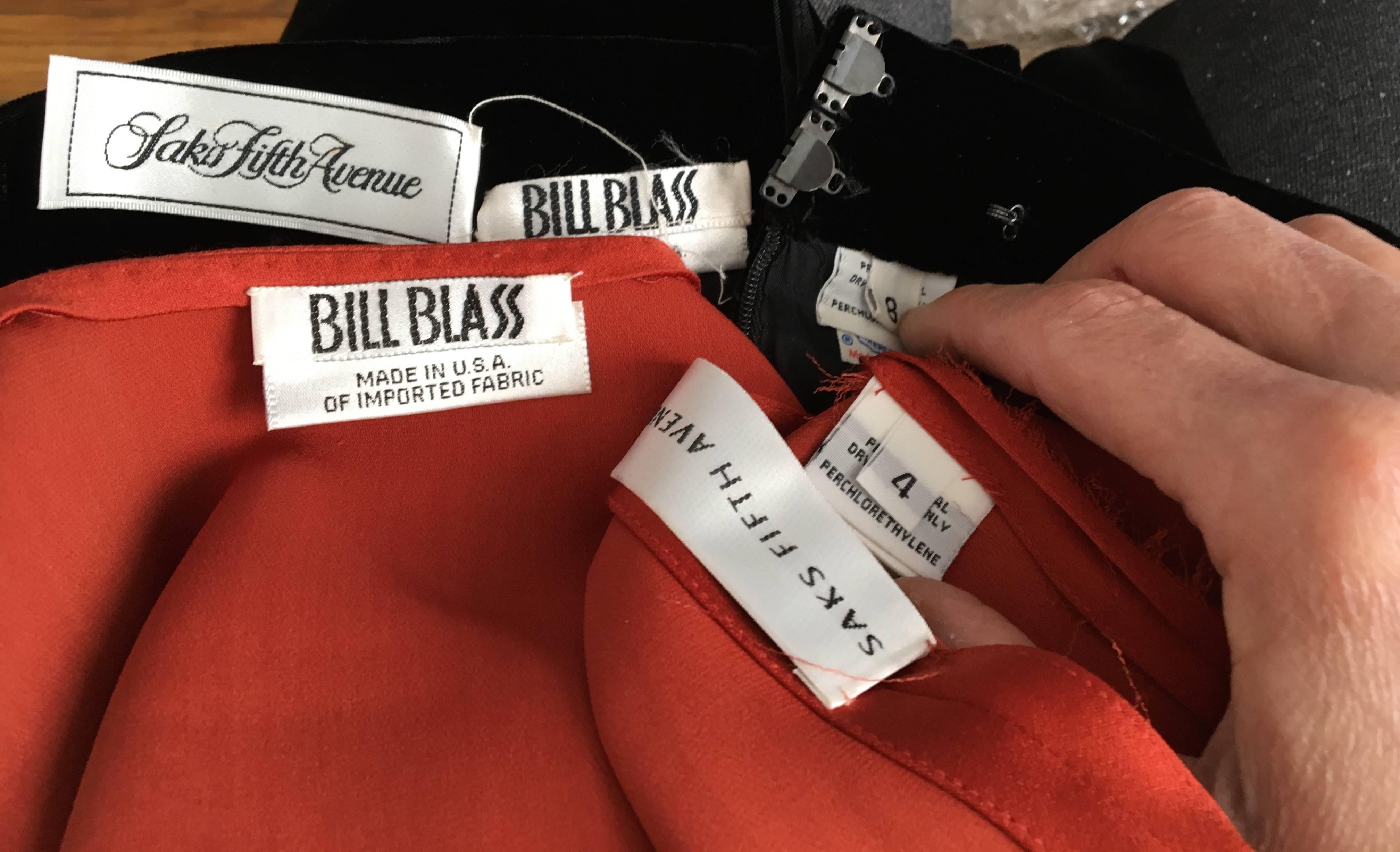 Bill Blass 70s Silk Blouse & Black Velvet Pants Size 4. 4