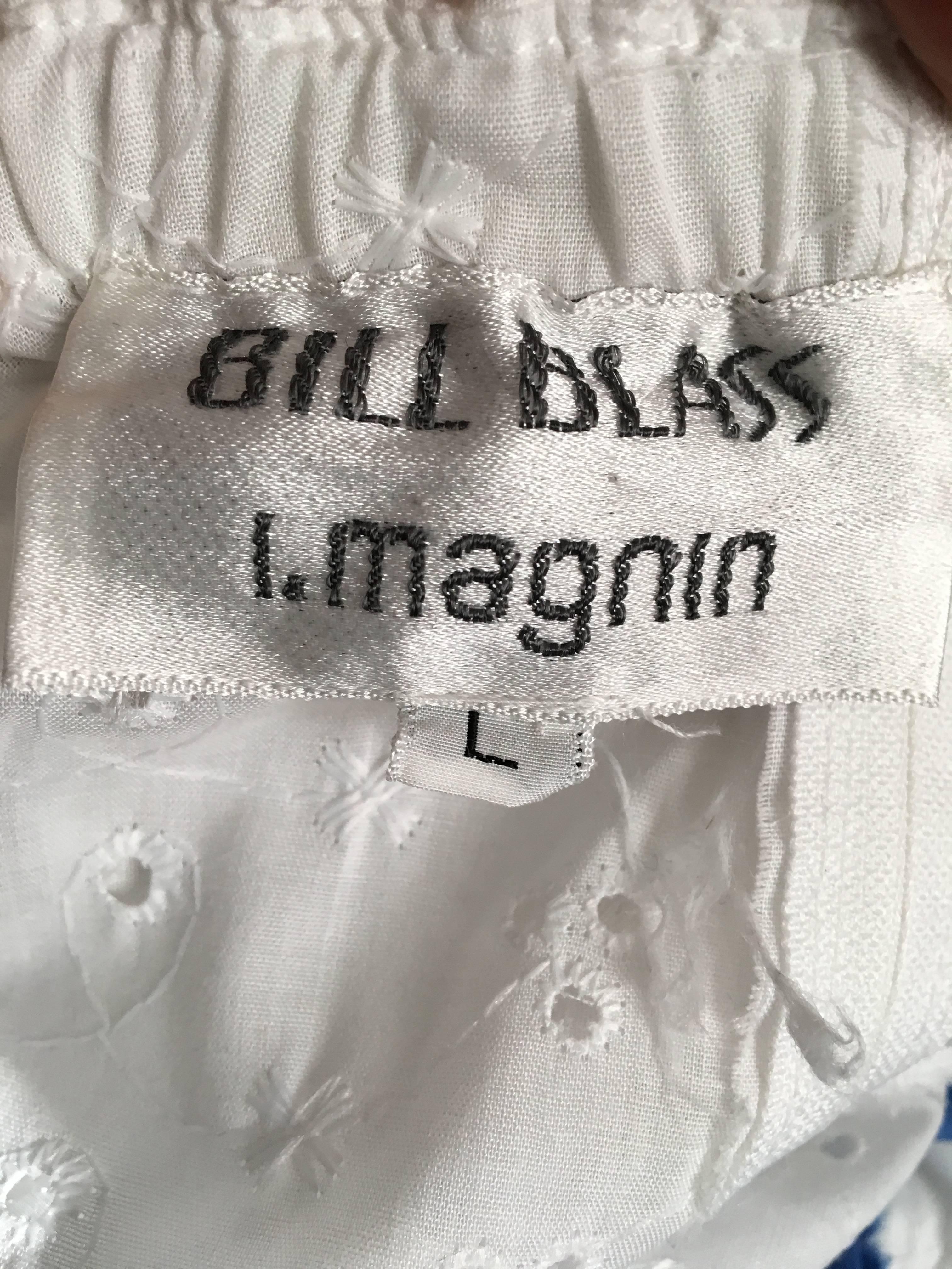 Bill Blass 1980s Maxi Cotton Dress Size 8 / 10. 3