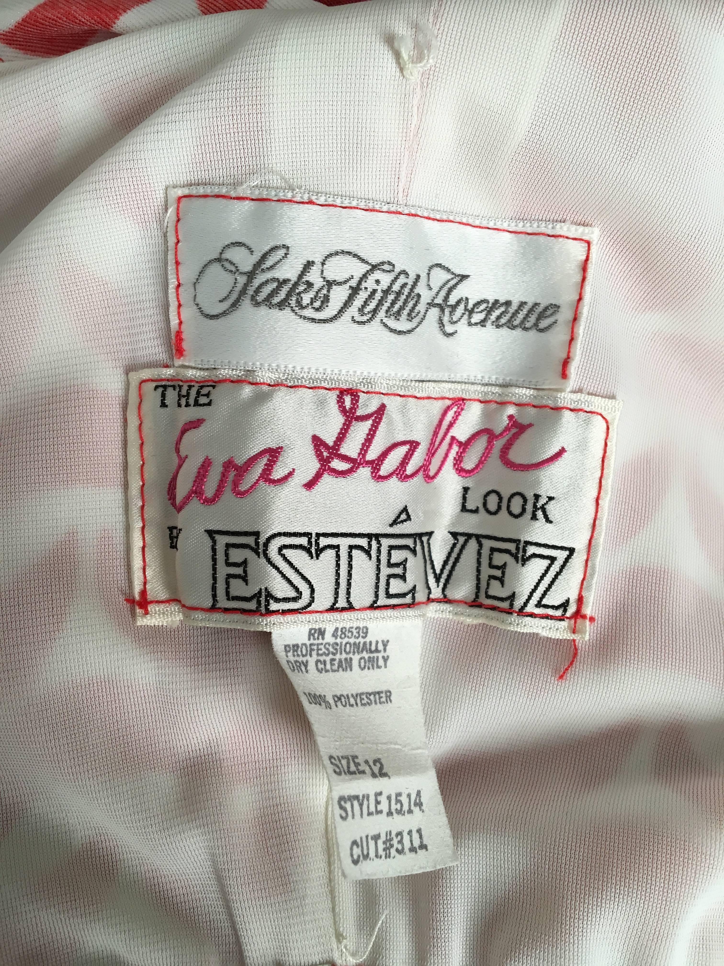 Estevez by Eva Gabor for Saks Fifth Avenue Long Lounge Dress Size 6.  For Sale 1