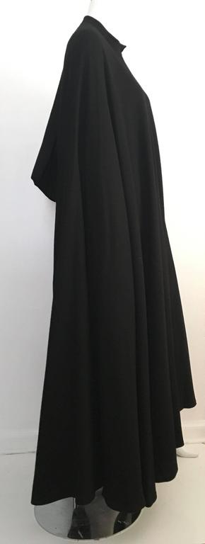 Guy Laroche 70s Black Wool Cape. For Sale at 1stdibs