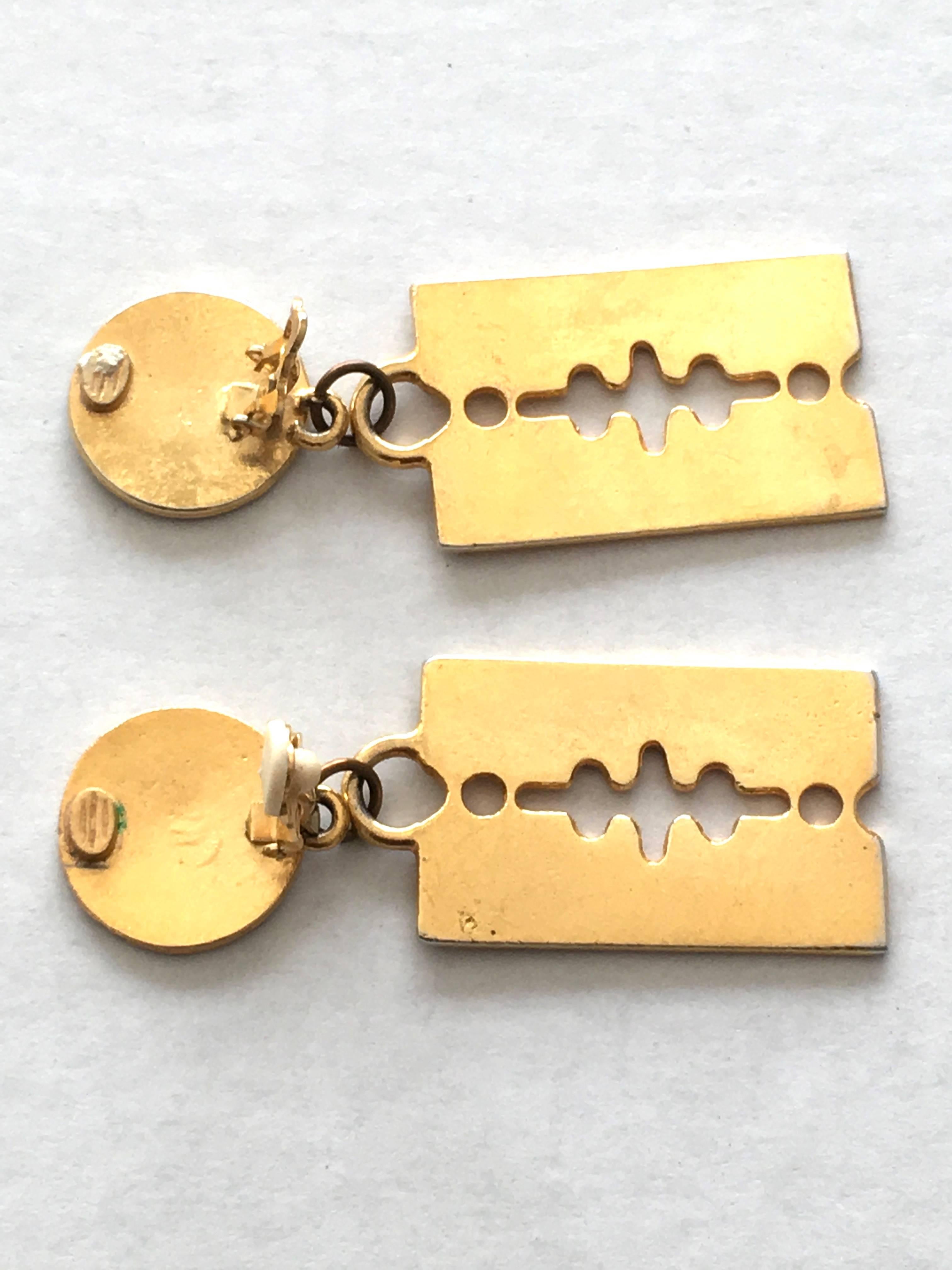 80s clip on earrings