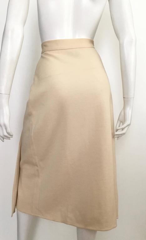 Sonia Rykiel 80s Cream Wool Wrap Skirt Size 6. at 1stDibs | cream wrap ...
