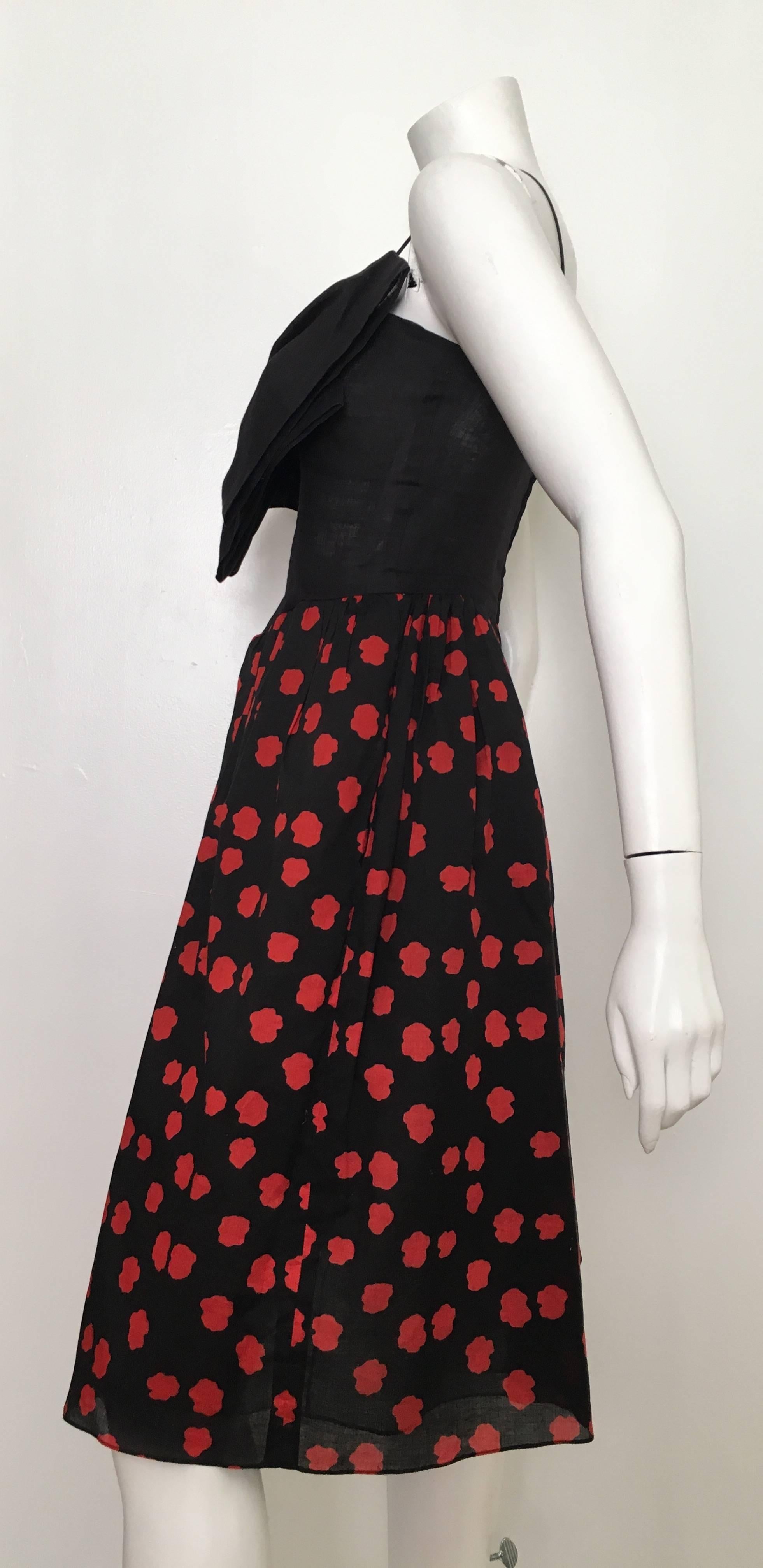 Bill Blass Bow Dress With Pockets Size 4. For Sale 2