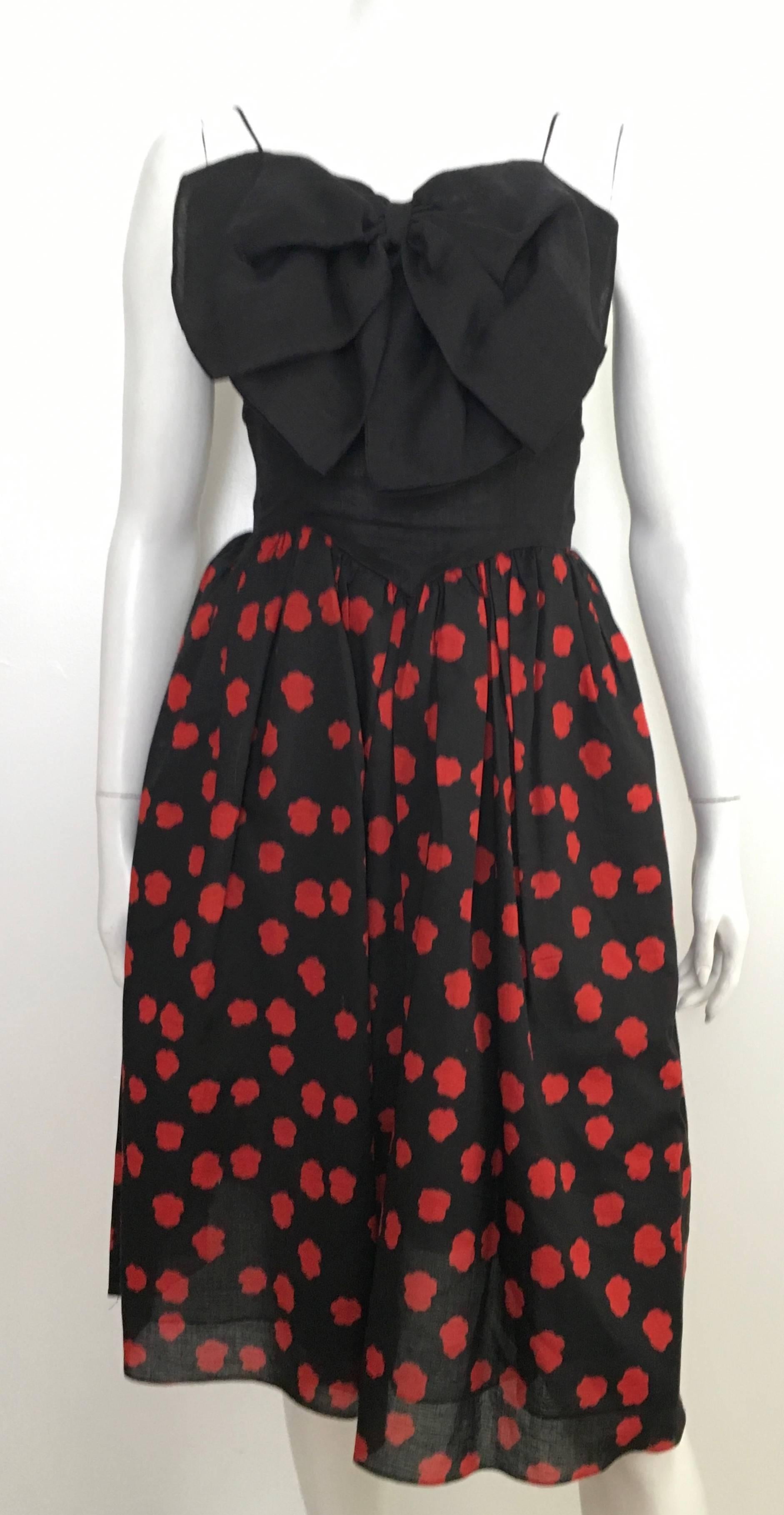 Bill Blass Bow Dress With Pockets Size 4. For Sale 5