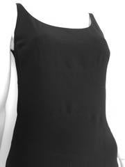 Chanel Maxi Black Wool Sleeveless Dress Size 6