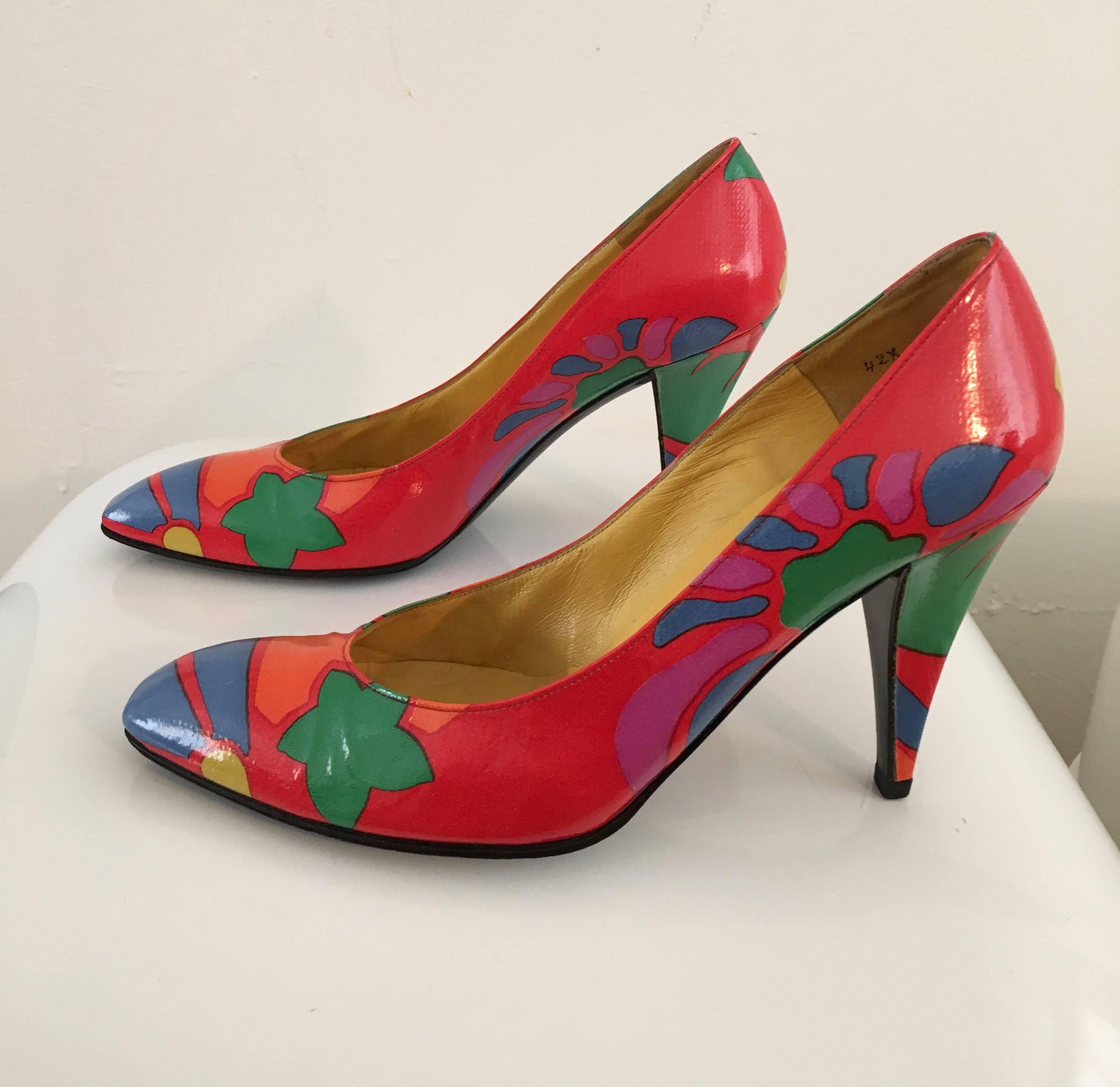 Charles Jourdan Leather Pumps   For Sale 1