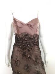 Badgley Mischka 2003 Silk Evening Cocktail Dress Size 4.