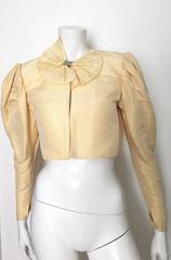 Akira Isogawa 90s Silk Cropped Evening Jacket Size 6.