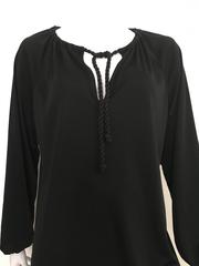 Geoffrey Beene 1970s Black Mini Dress Size Small.