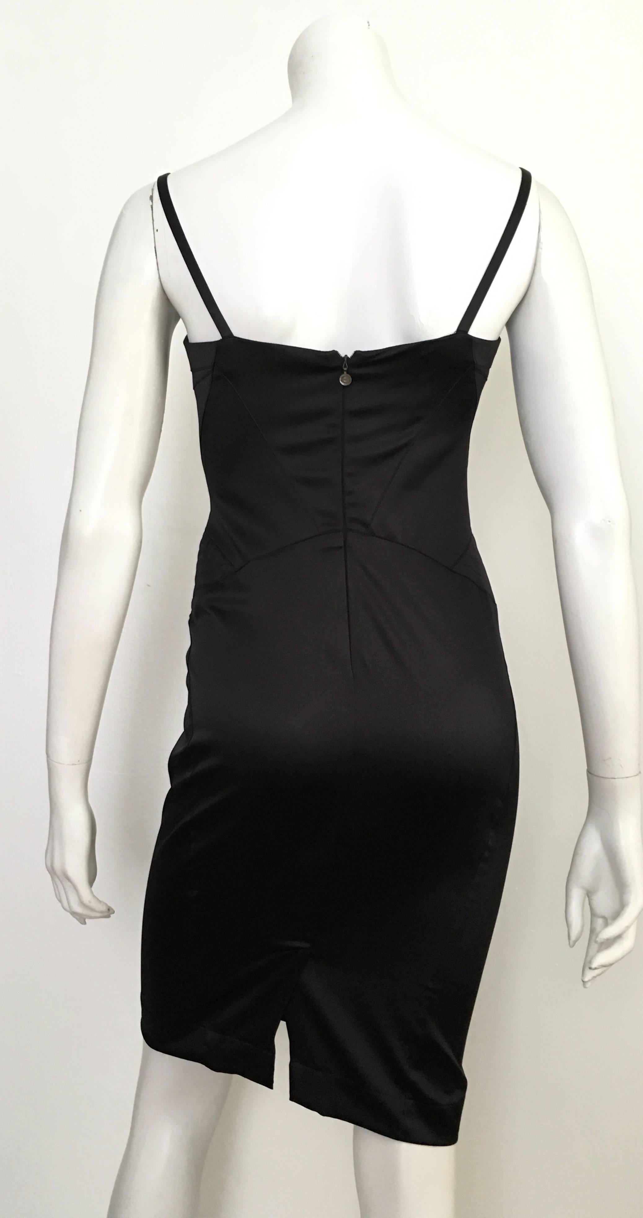 Women's Cavalli Black Stretch Dress Size 4.