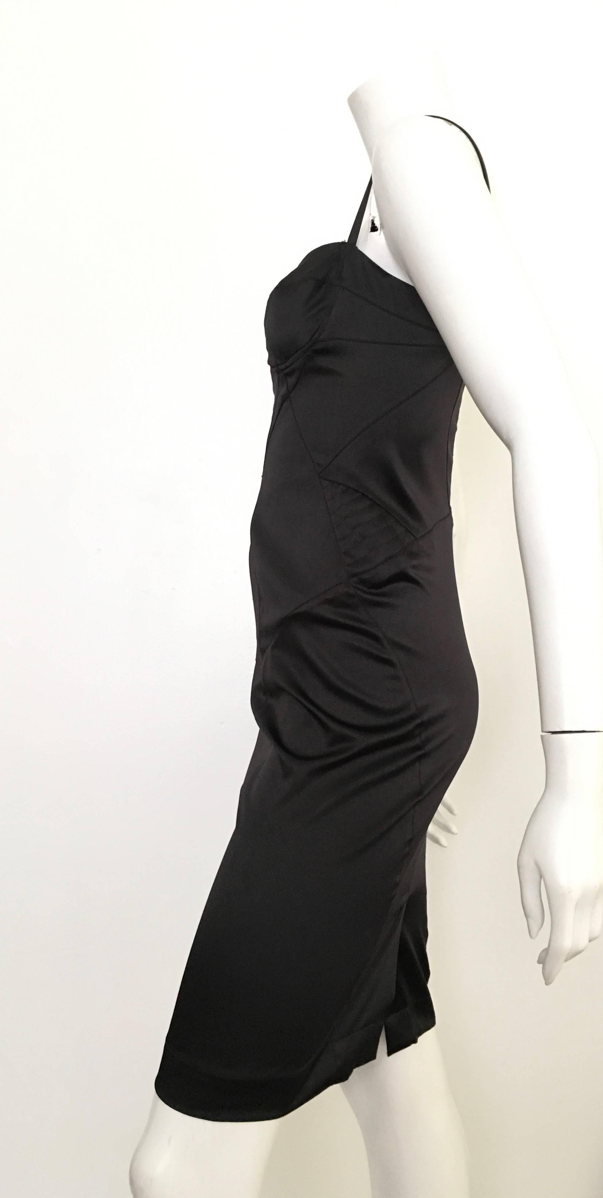 Cavalli Black Stretch Dress Size 4. 1