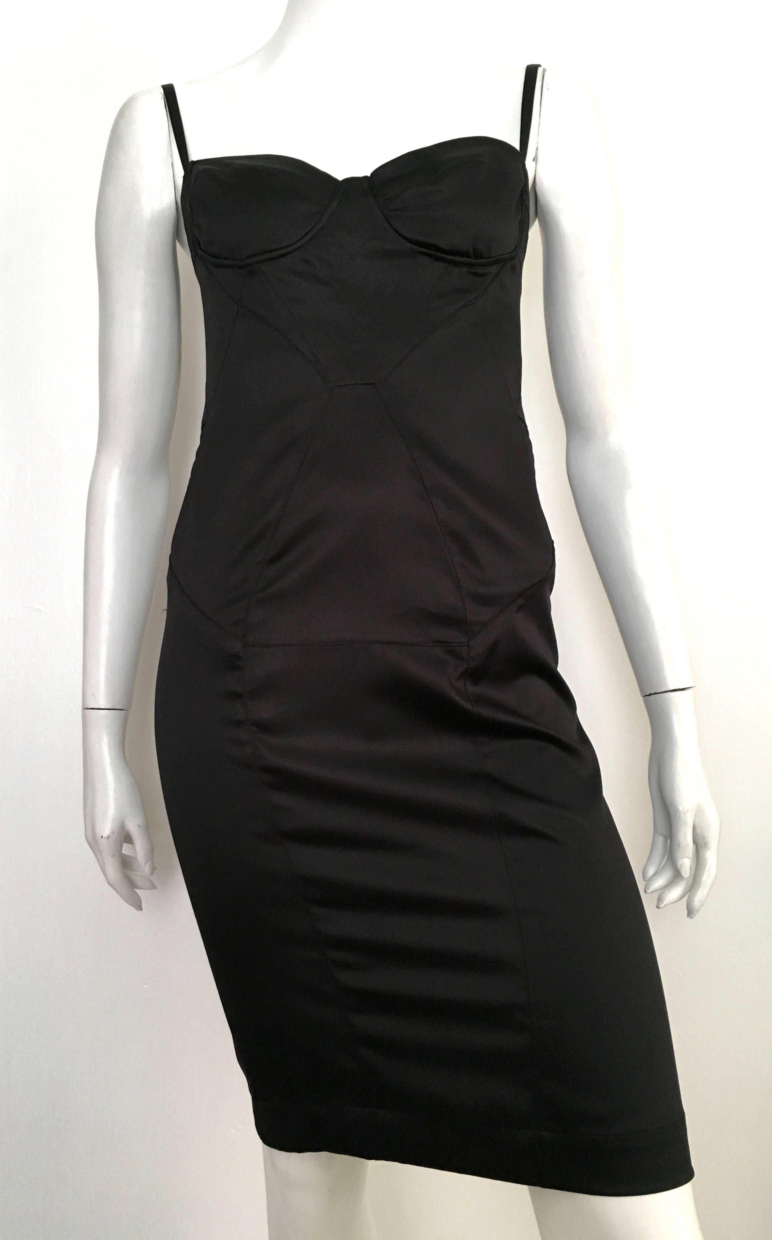 Cavalli Black Stretch Dress Size 4. 4