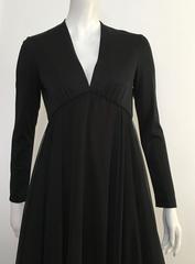 Jerry Silverman Black Empire Waist Evening Gown Size 4.