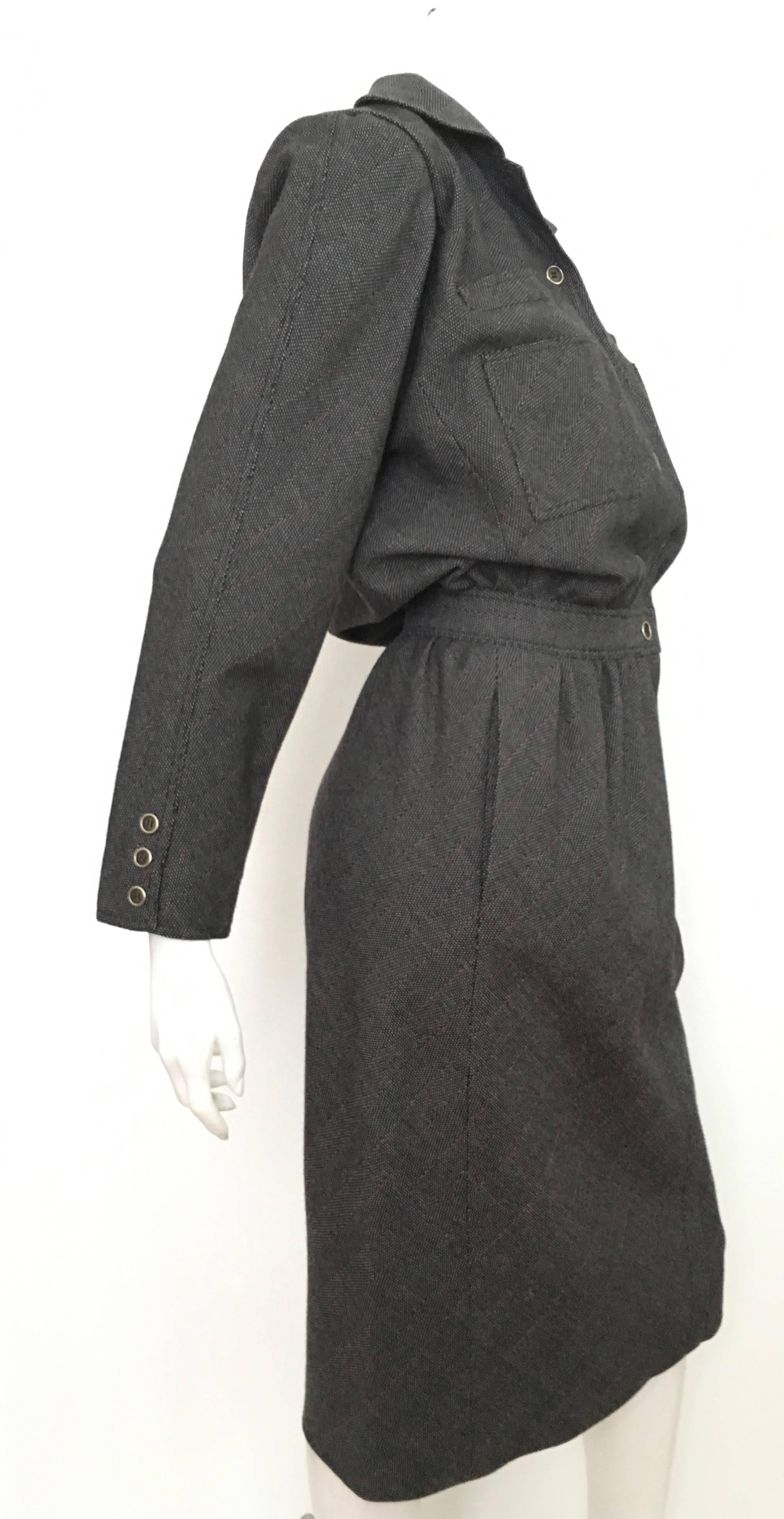 Women's or Men's Emanuel Ungaro Long Sleeve Dress With Pockets Size 4.  For Sale