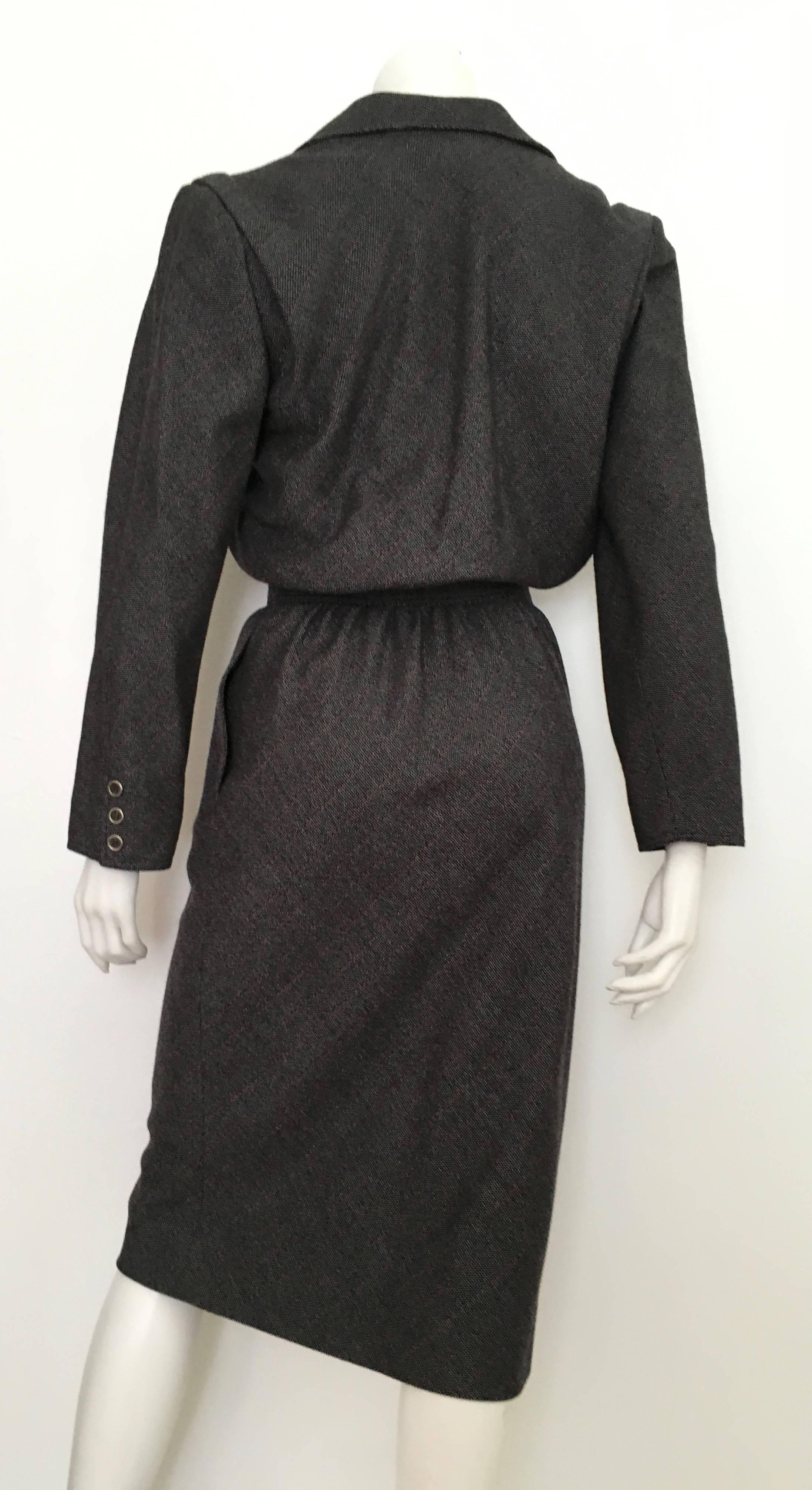 Emanuel Ungaro Long Sleeve Dress With Pockets Size 4.  For Sale 1