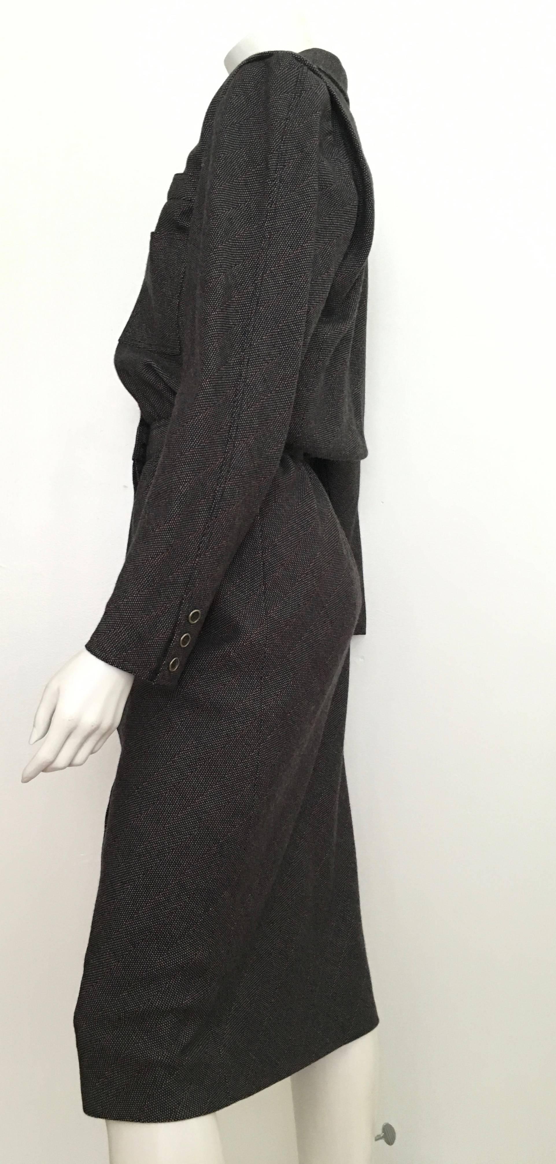 Emanuel Ungaro Long Sleeve Dress With Pockets Size 4.  For Sale 2