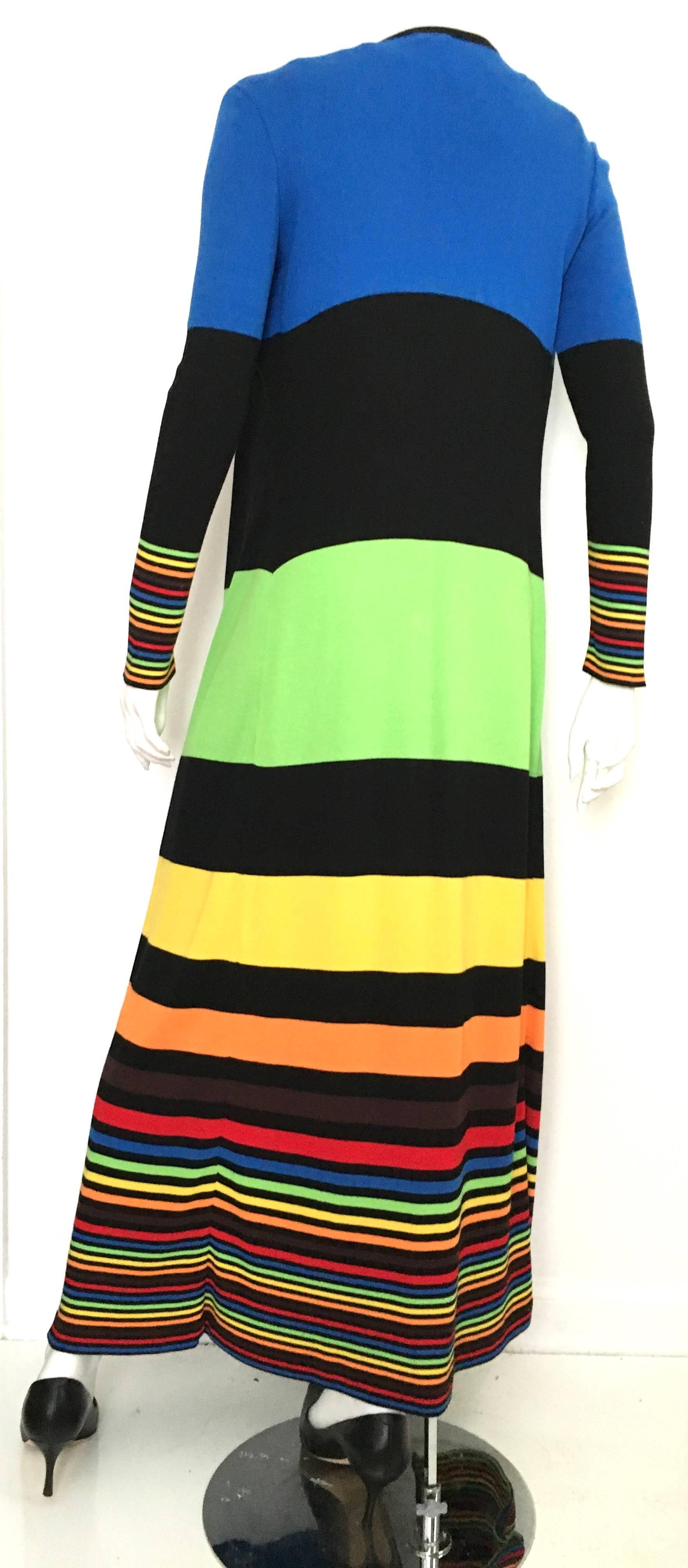 Black MOSCHINO Maxi Knit Dress & Duster Size 6.