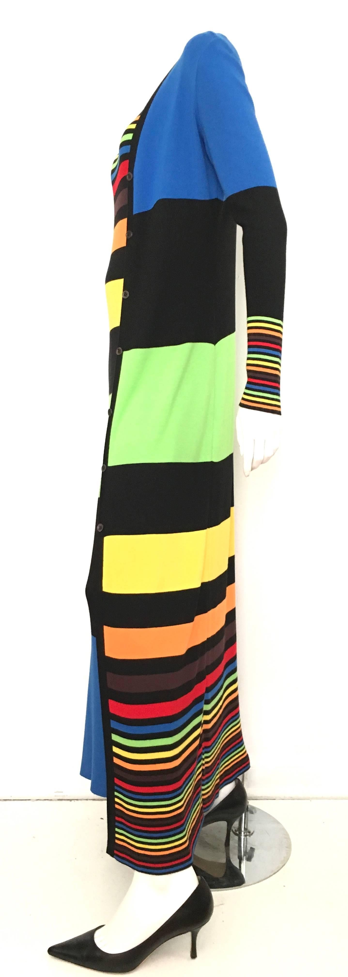 MOSCHINO Maxi Knit Dress & Duster Size 6. In Excellent Condition In Atlanta, GA