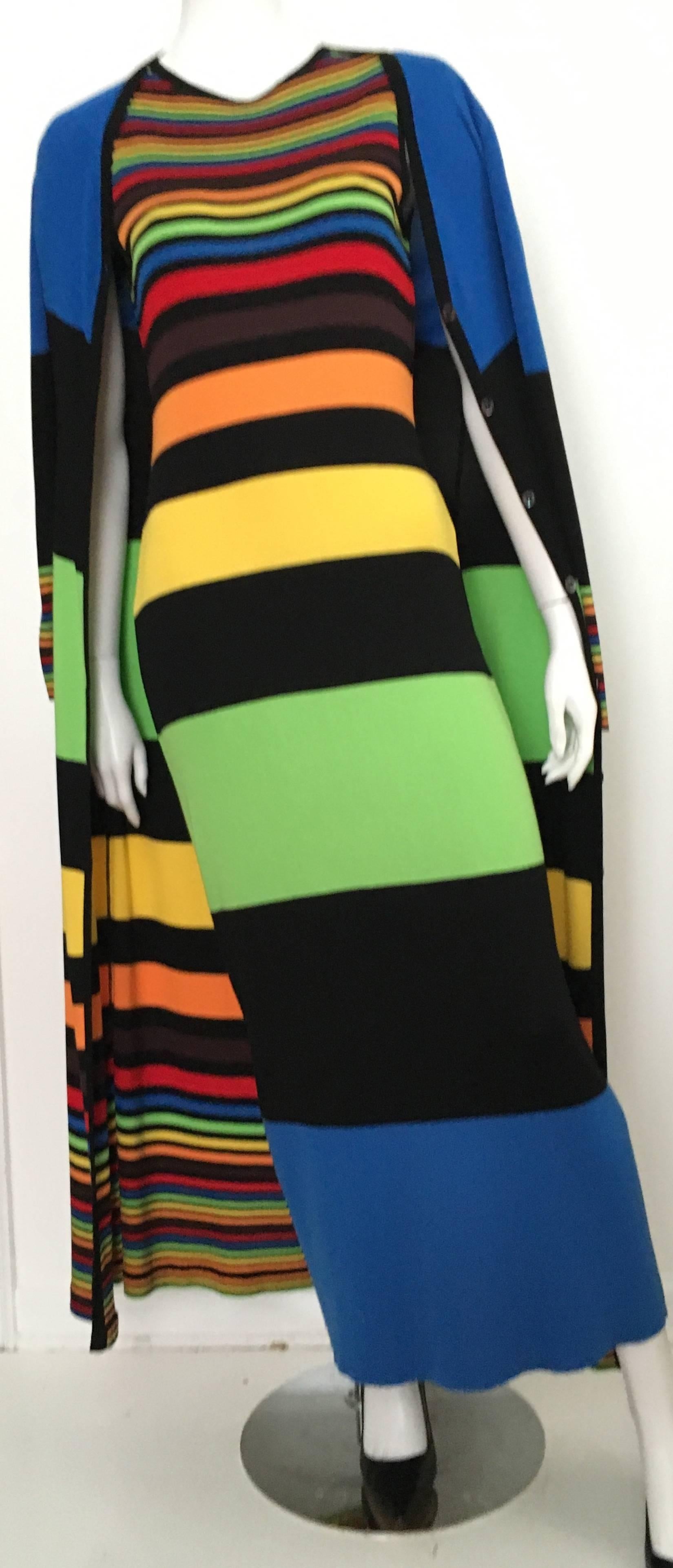 MOSCHINO Maxi Knit Dress & Duster Size 6. 2