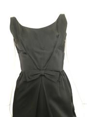 Silk 1950s Little Black Dress Size 4.